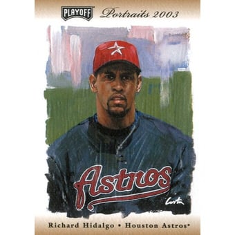 2003 Playoff Portraits Materials Bronze #101A Richard Hidalgo Bat/50