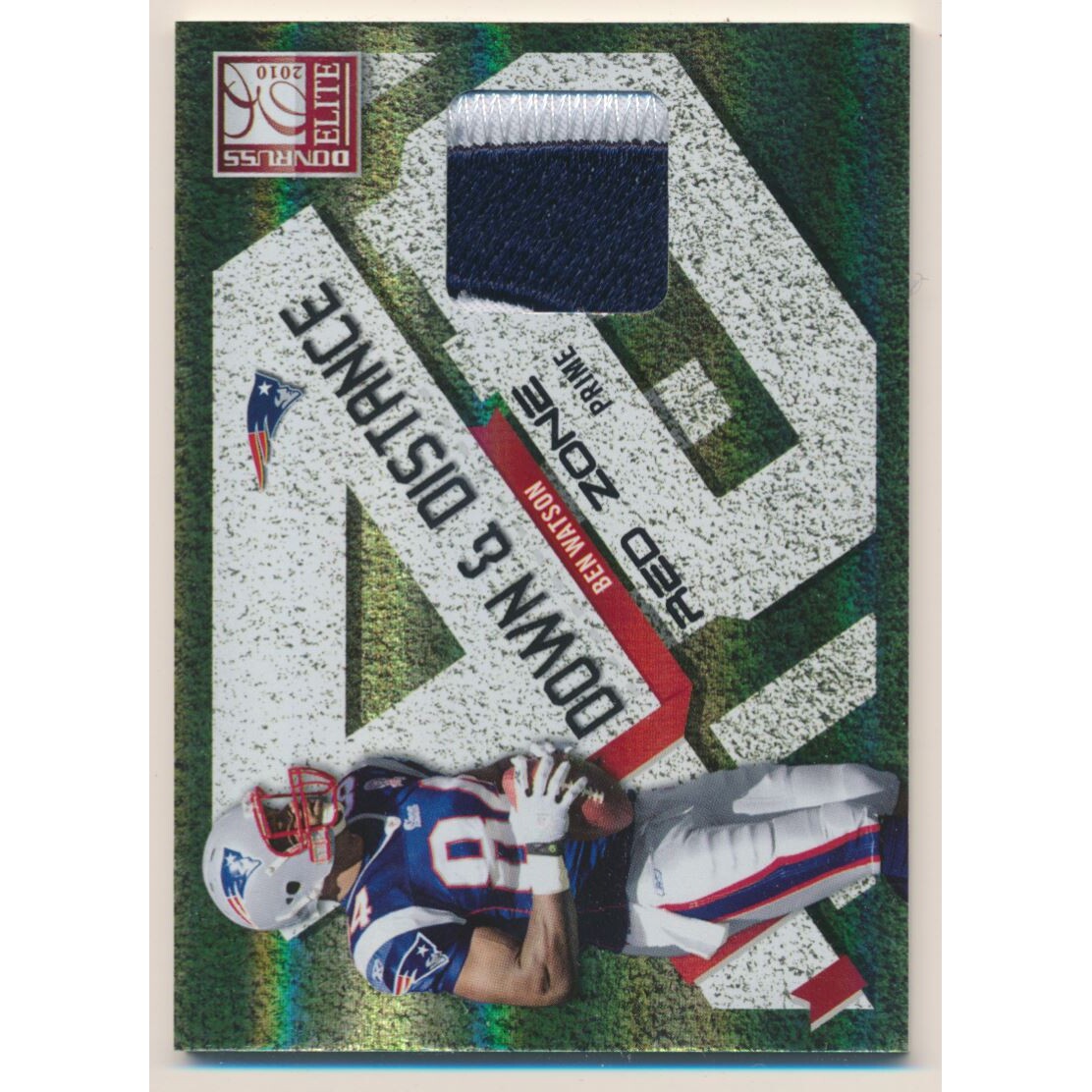 2010 Donruss Elite Down and Distance Jerseys Red Zone Prime #24 Ben Watson/50