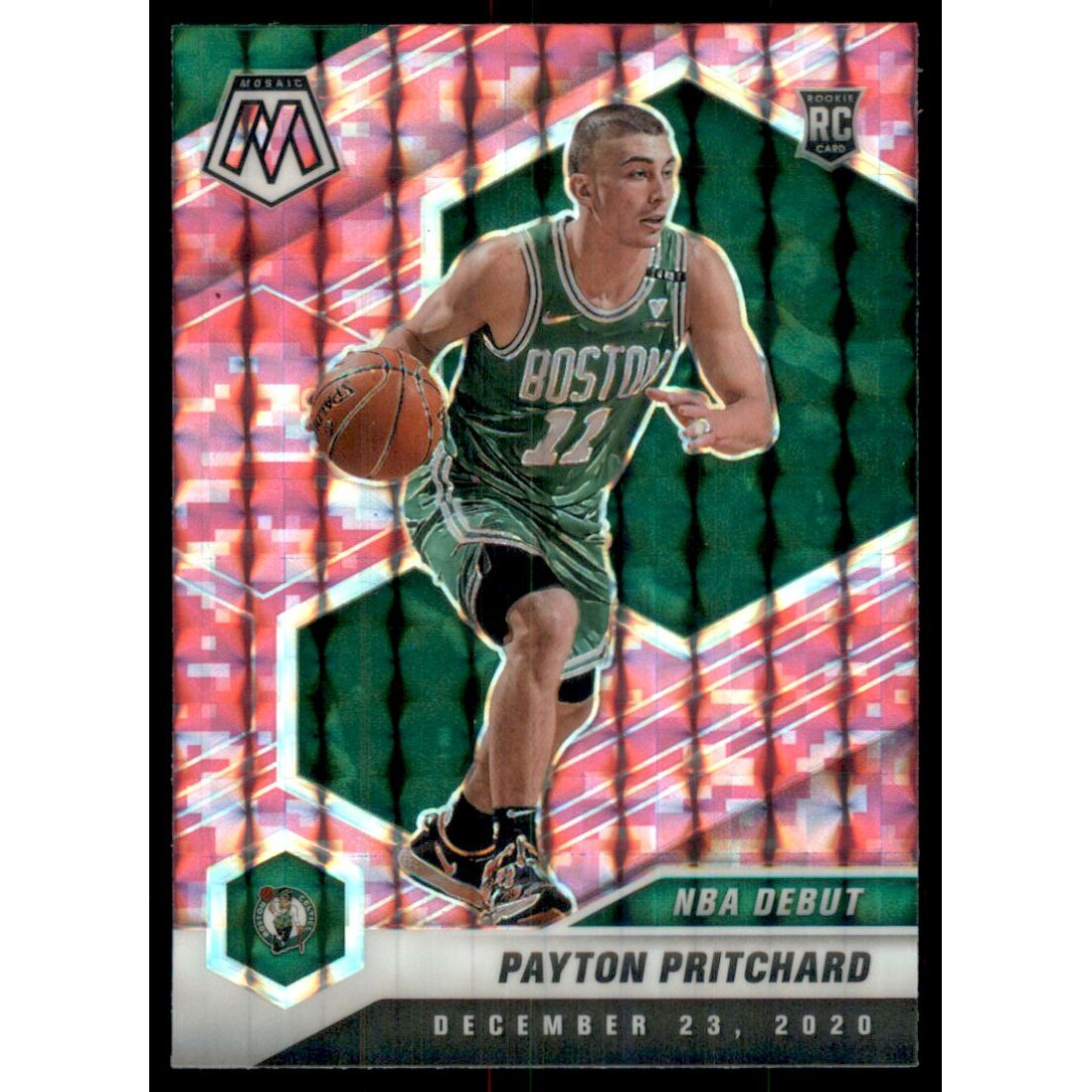 2020-21 Panini Mosaic Mosaic Camo Pink #269 Payton Pritchard