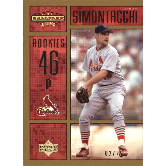 2002 Upper Deck Ballpark Idols Gold #223 Jason Simontacchi ROO