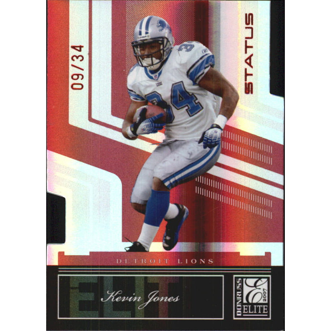 2007 Donruss Elite Status #34 Kevin Jones/34