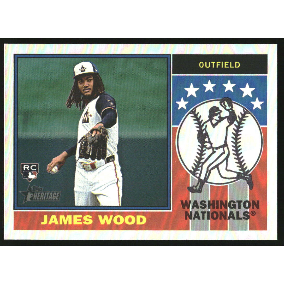 2025 Topps Heritage '76 Player Icons Holographic #76PI16 James Wood