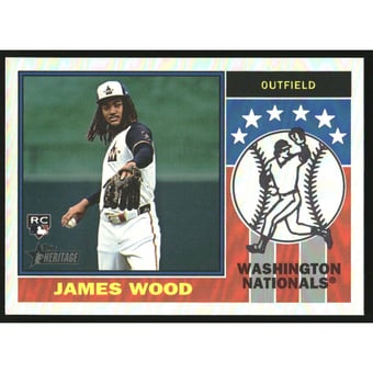 2025 Topps Heritage '76 Player Icons Holographic #76PI16 James Wood