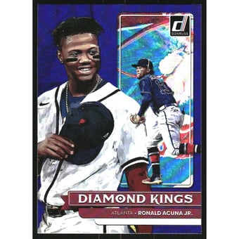 2022 Donruss Holo Purple #16 Ronald Acuna Jr. DK