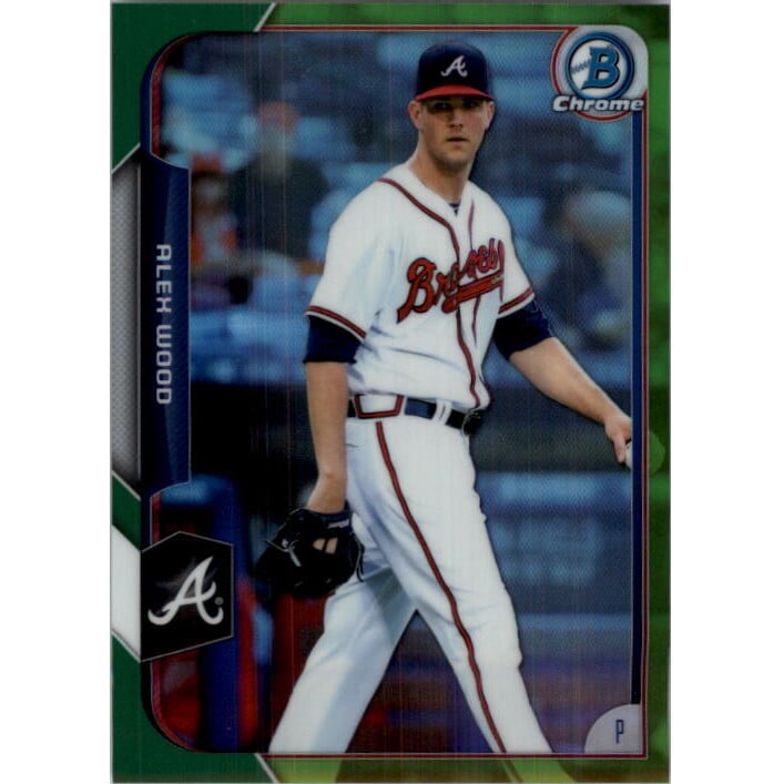 2015 Bowman Chrome Green Refractors #143 Alex Wood