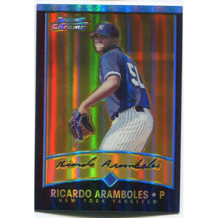 2001 Bowman Chrome Gold Refractors #242 Ricardo Aramboles