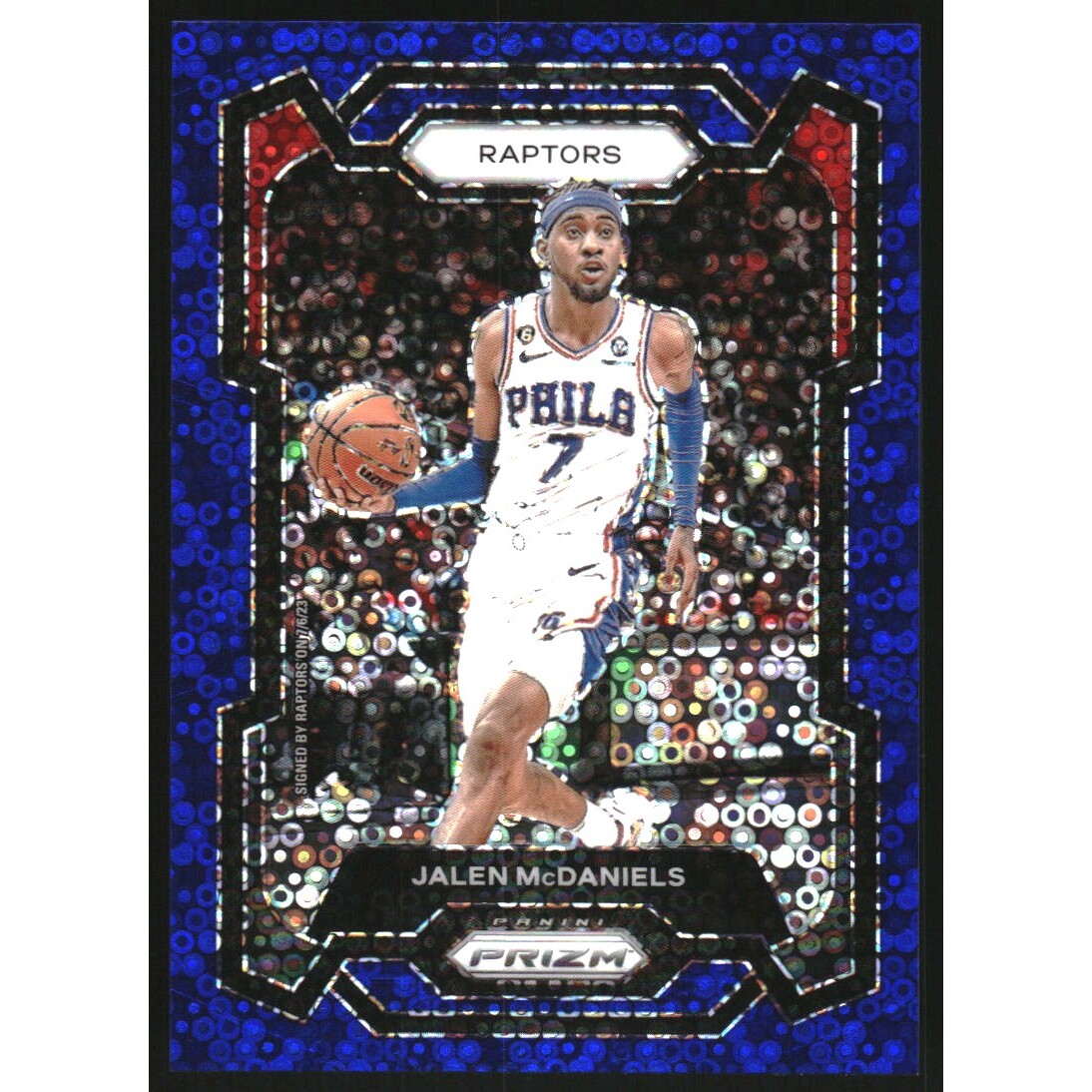 2023-24 Panini Prizm Prizms Fast Break Blue #291 Jalen McDaniels