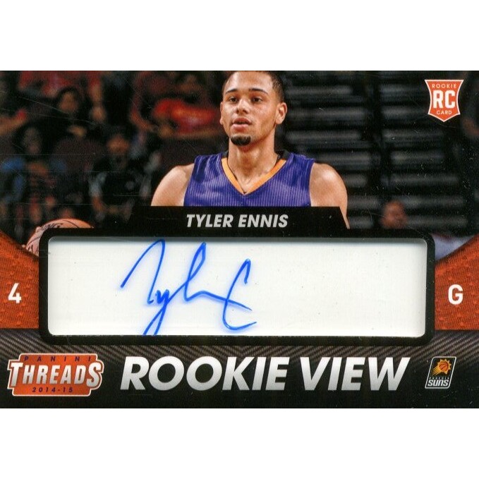 2014-15 Panini Threads Rookie View Autographs #15 Tyler Ennis. rookie card picture