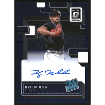 2022 Donruss Optic Rated Rookies Signatures Navy Blue Stars #2 Kyle Muller/99