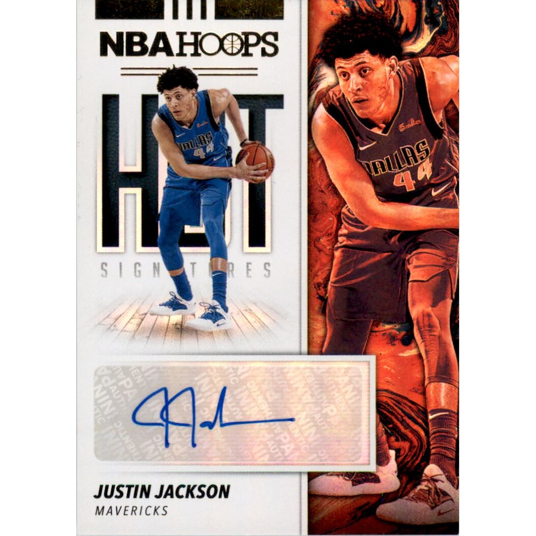 2019-20 Hoops Hot Signatures #10 Justin Jackson