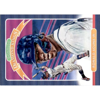2020 Donruss Holo Purple #8 Ronald Acuna Jr. DK