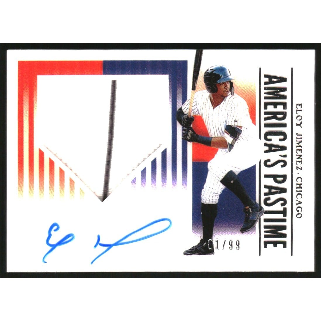 2019 Panini America's Pastime Material Signatures #19 Eloy Jimenez