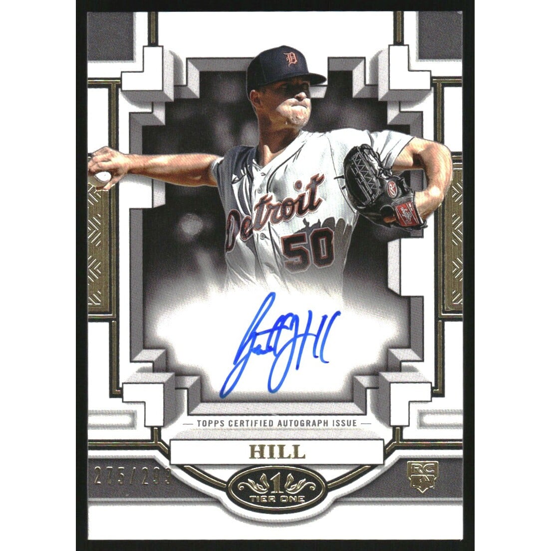 2023 Topps Tier One Break Out Autographs #BOAGH1 Garrett Hill/299. rookie card picture