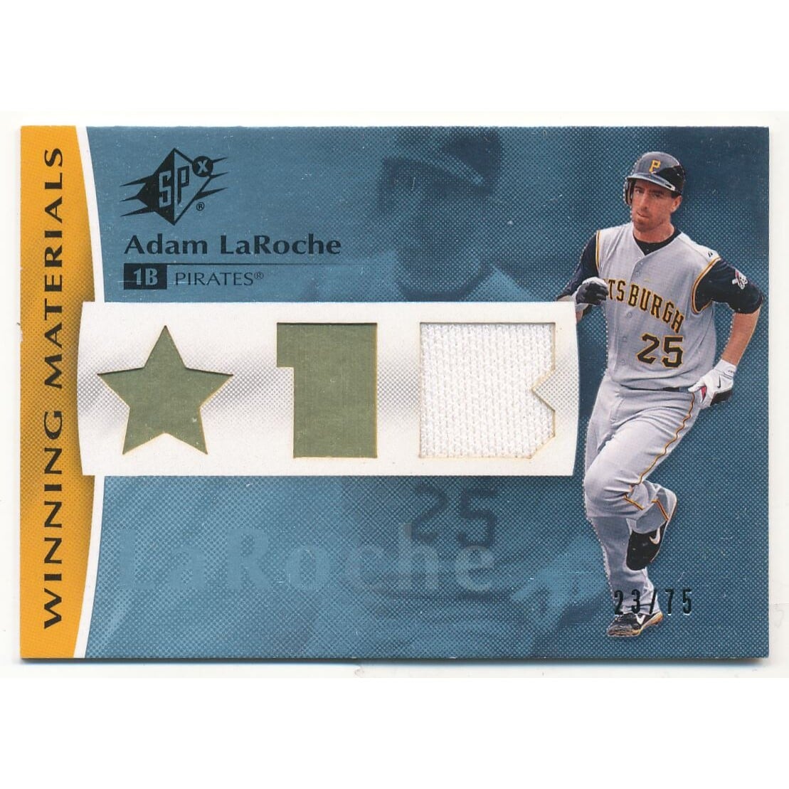 2008 SPx Winning Materials Position 75 #AL Adam LaRoche
