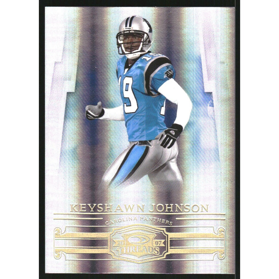 2007 Donruss Threads Gold Holofoil #7 Keyshawn Johnson
