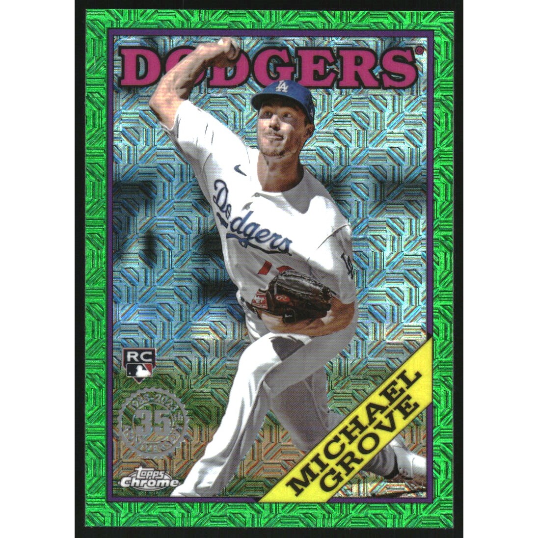 2023 Topps ’88 Topps Silver Pack Chrome Series 2 Green Refractors #2T88C75 Michael Grove 2023 Topps ’88 Topps Silver Pack Chrome Series 2 Green Refractors #2T88C75 Michael Grove