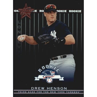2002 Leaf Rookies and Stars Longevity #332 Drew Henson RS