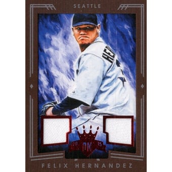 2015 Diamond Kings DK Materials Framed Red #48 Felix Hernandez/99