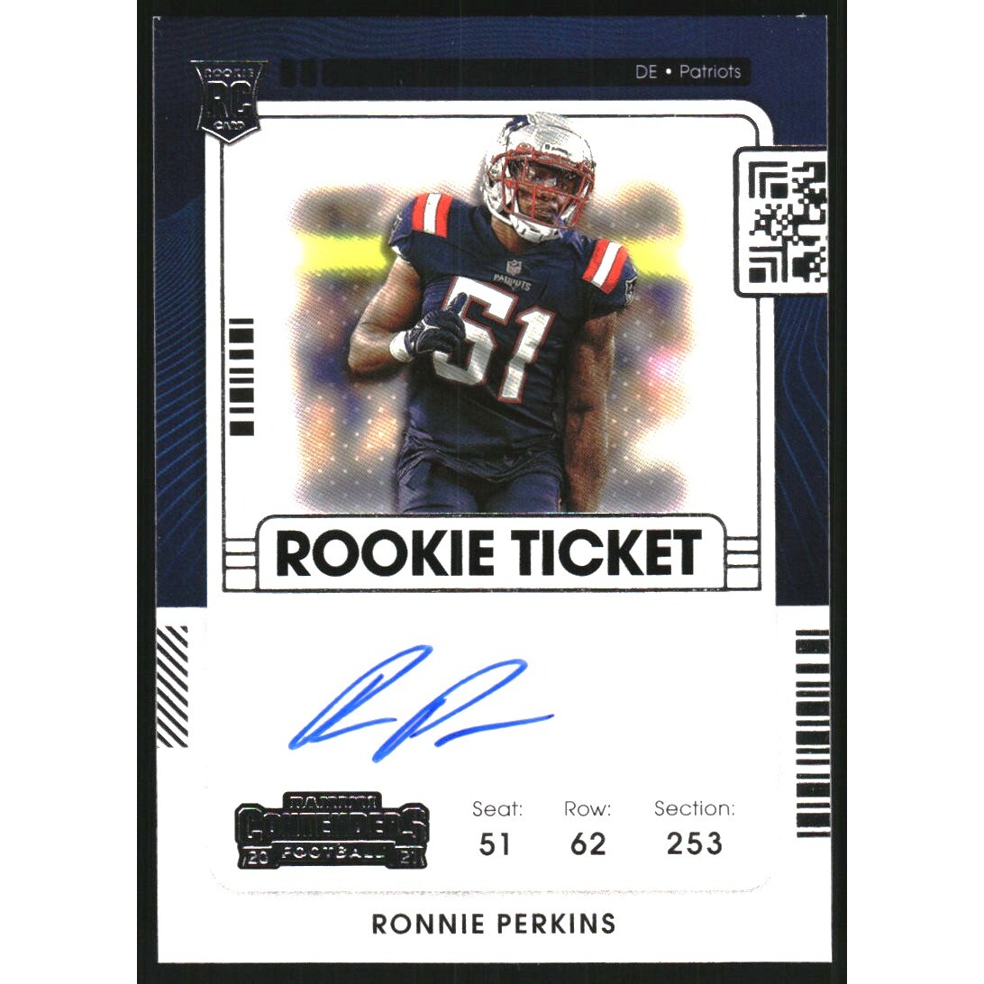 2021 Panini Contenders #191 Ronnie Perkins AU RC
