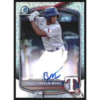 2025 Bowman Chrome Mega Box Prospect Autographs #BMABM Braylin Morel