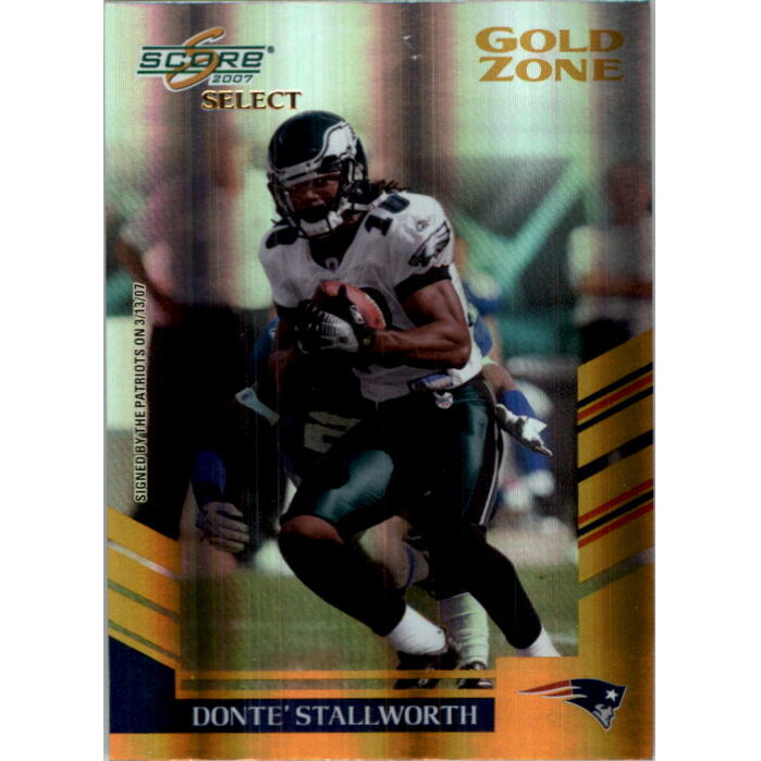 2007 Select Gold Zone #160 Donte Stallworth