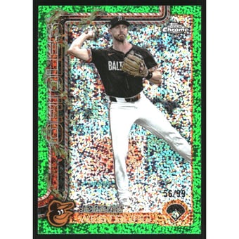2025 Topps Holiday Chrome Green Sparkle Refractors #HC58 Jordan Westburg