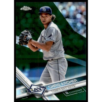 2017 Topps Chrome Green Refractors #177 Chris Archer