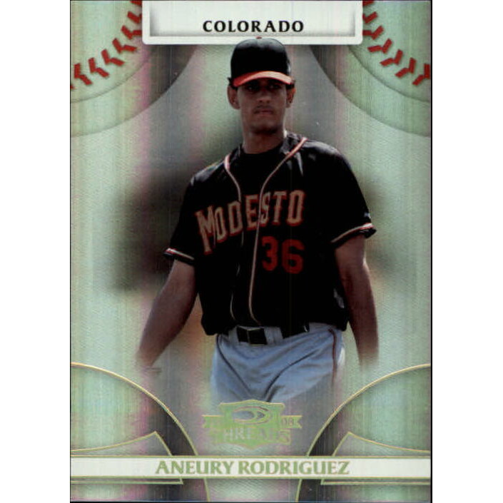 2008 Donruss Threads Century Proof Gold #59 Aneury Rodriguez. rookie card picture