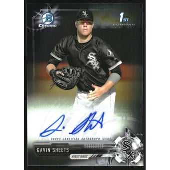 2017 Bowman Chrome Draft Autographs #CDAGS Gavin Sheets
