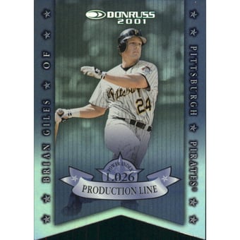 2001 Donruss Production Line Die Cuts #PL55 Brian Giles PI