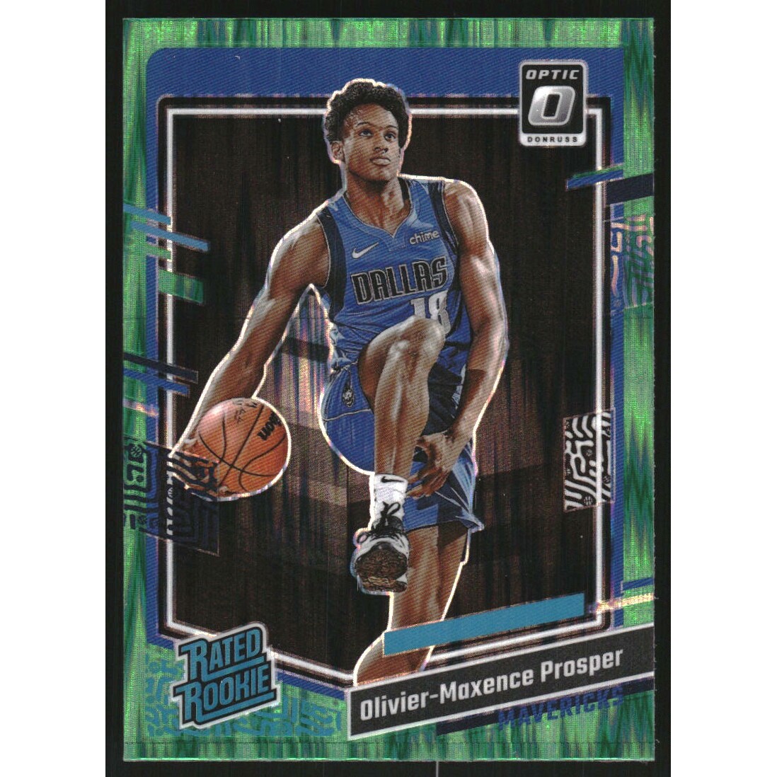 2023-24 Donruss Optic Green Shock #202 Olivier-Maxence Prosper RR