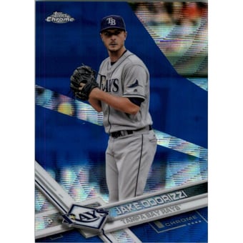2017 Topps Chrome Blue Wave Refractors #167 Jake Odorizzi