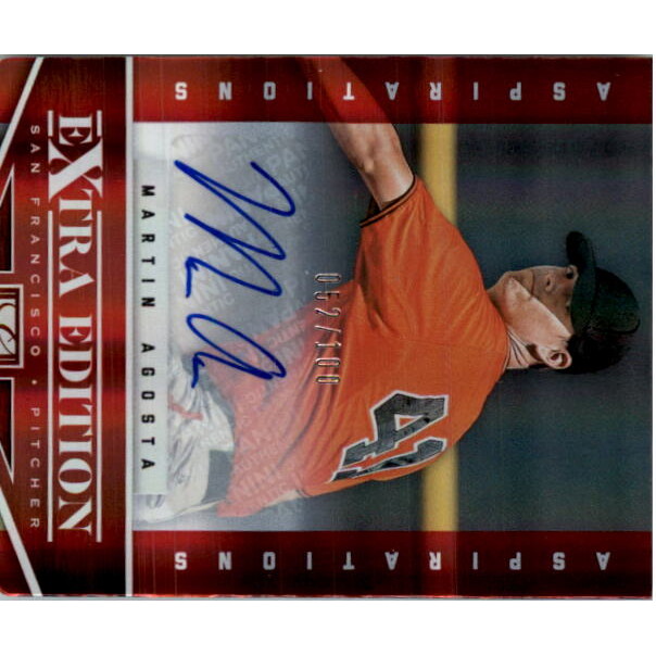 2012 Elite Extra Edition Signature Aspirations #29 Martin Agosta