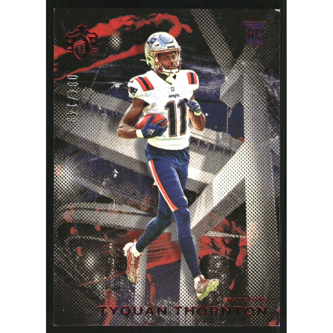 2022 Panini Chronicles Gridiron Kings Red #18 Tyquan Thornton. rookie card picture