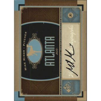 2012 SP Signature #ATL5 Mike Minor B