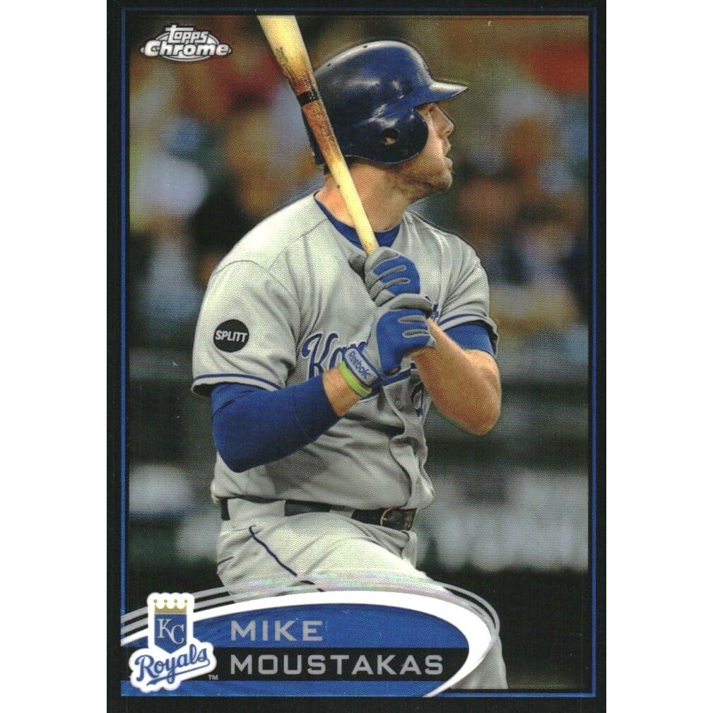 2012 Topps Chrome Black Refractors #89 Mike Moustakas. rookie card picture