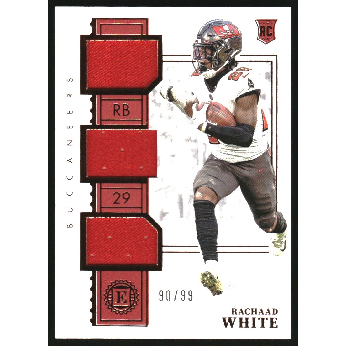 2022 Panini Encased Rookie Triple Memorabilia #13 Rachaad White