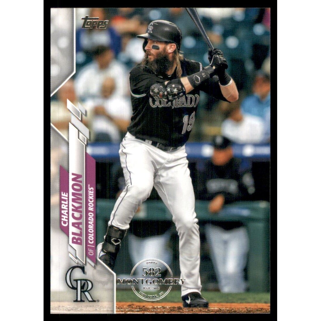 2020 Topps Factory Set 582 Montgomery Club #397 Charlie Blackmon