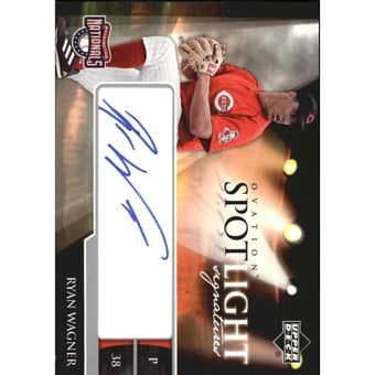 2006 Upper Deck Ovation Spotlight Signatures #RW Ryan Wagner
