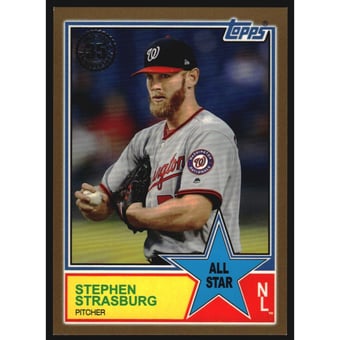 2018 Topps '83 All Stars Gold #83AS21 Stephen Strasburg
