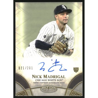 2021 Topps Tier One Break Out Autographs #BOANMA Nick Madrigal/201
