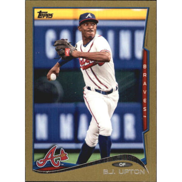 2014 Topps Mini Gold #621 B.J. Upton. rookie card picture