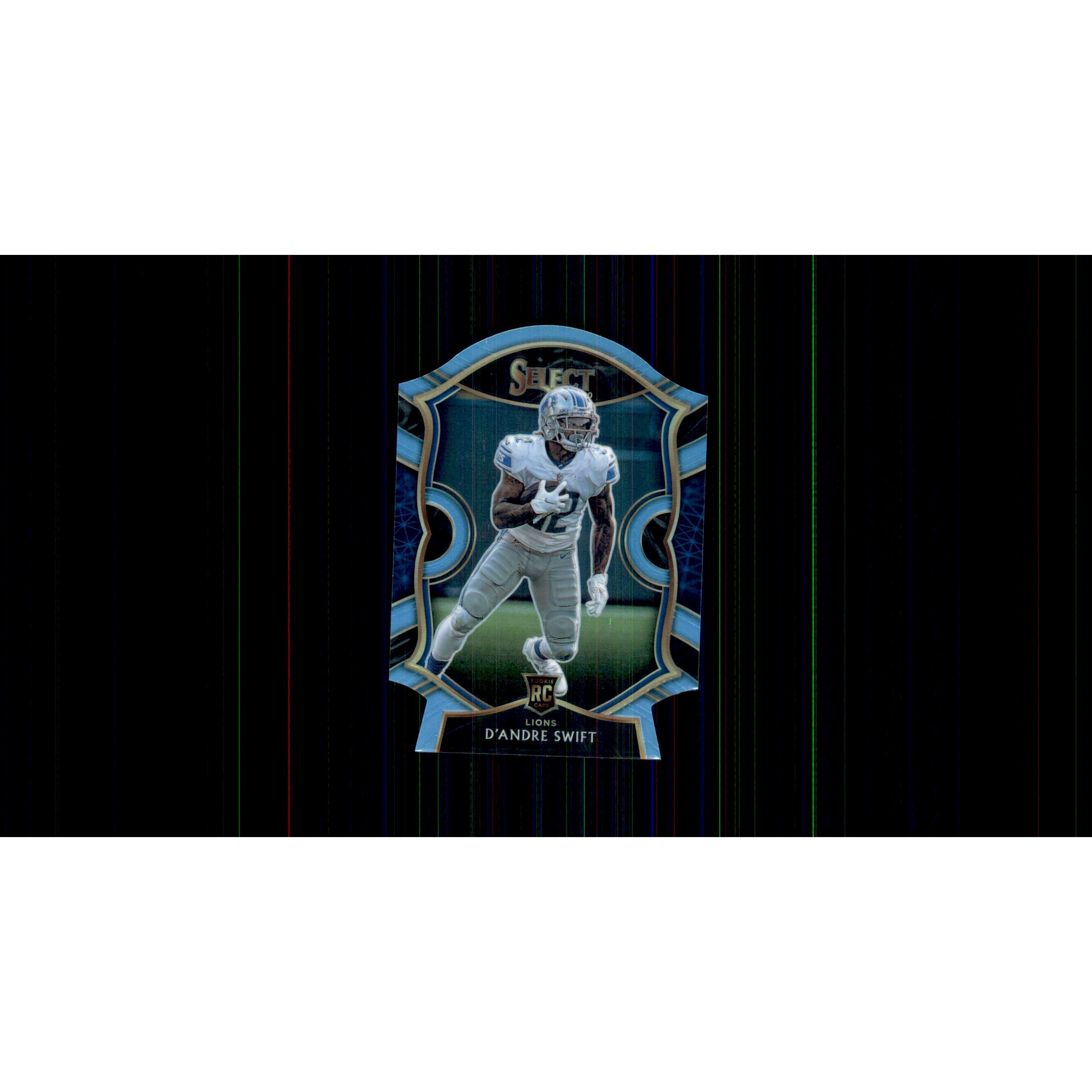 2020 Select Prizm Light Blue Die Cut #51 D'Andre Swift