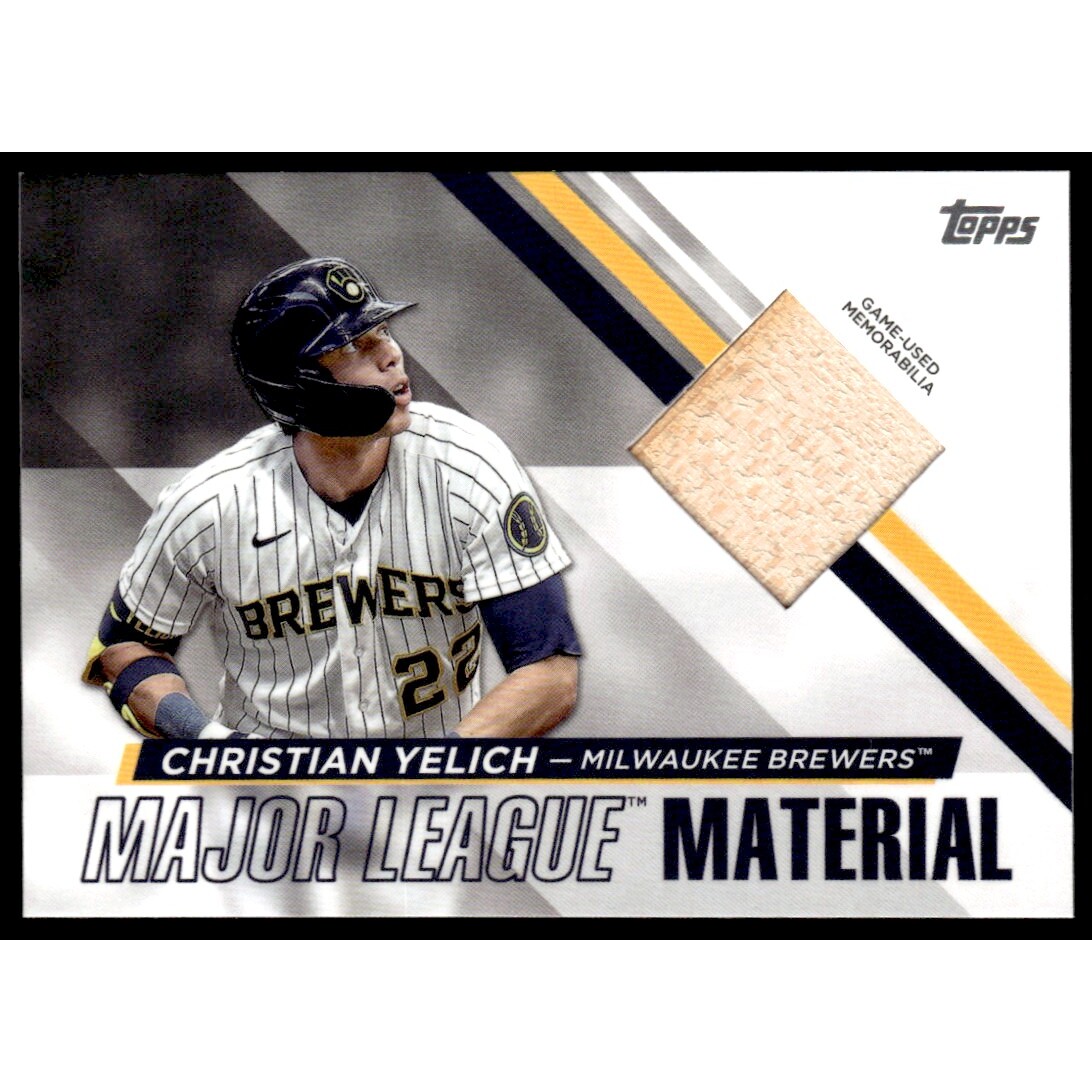 2024 Topps Major League Material #MLMCY Christian Yelich. rookie card picture