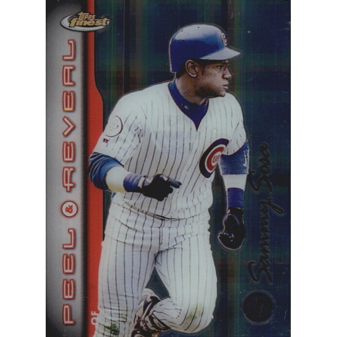 1999 Finest Peel and Reveal Hyperplaid #3 Sammy Sosa