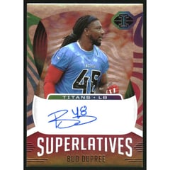 2021 Panini Illusions Superlatives Autographs Red #15 Bud Dupree/75