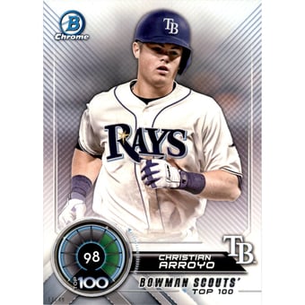 2018 Bowman Chrome 5x7 Scouts Top 100 #BTP98 Christian Arroyo