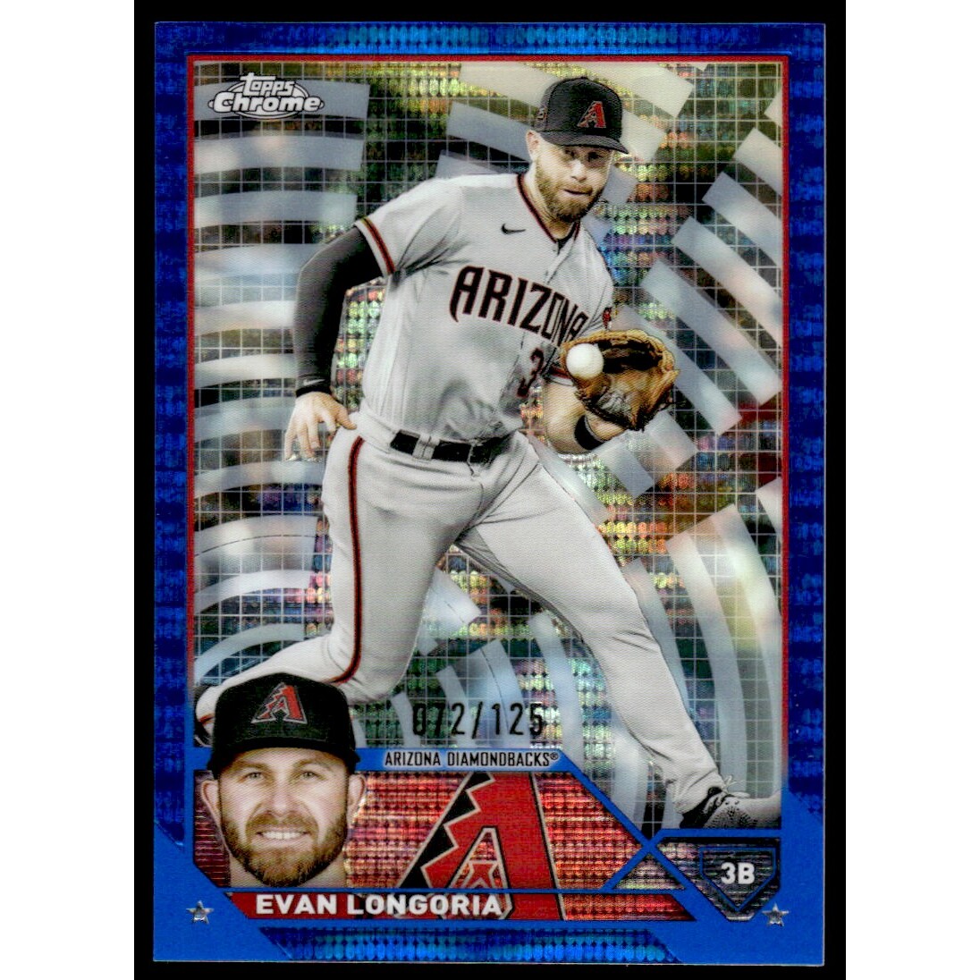 2023 Topps Chrome Blue Sonar Refractors #166 Evan Longoria