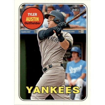 2018 Topps Heritage Action Variations #696 Tyler Austin