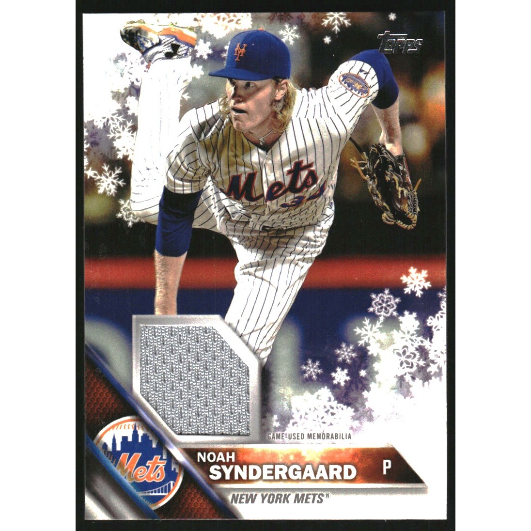 2016 Topps Walmart Holiday Snowflake Relics #RNS Noah Syndergaard